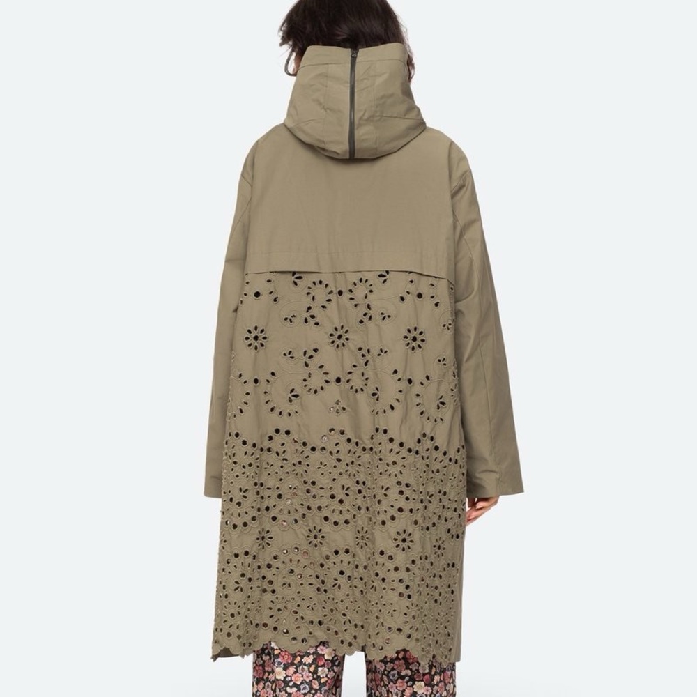 Like New SEA New York Elodie Windbreaker, Army